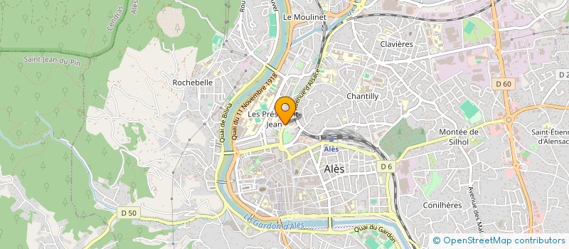 localisation de l'entreprise LE PLANNING FAMILIAL 30  ALES