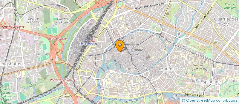 localisation de l'entreprise LE PLANNING FAMILIAL REGION ALSACE à STRASBOURG