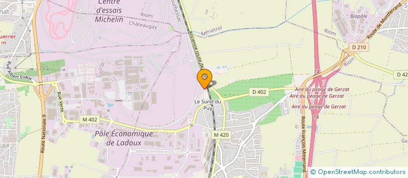 localisation de l'entreprise LE PLANTADE  GERZAT