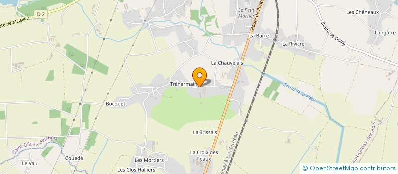 localisation de l'entreprise LE PLANTE à SAINT-GILDAS-DES-BOIS