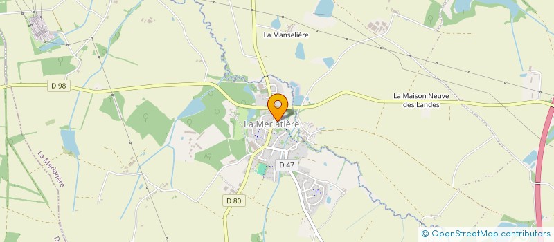 localisation de l'entreprise LE PLAQUISTE DU BOCAGE  LA MERLATIERE