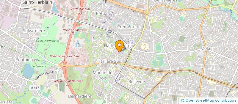 localisation de l'entreprise LE PLAQUISTE NANTAIS  SAINT-HERBLAIN