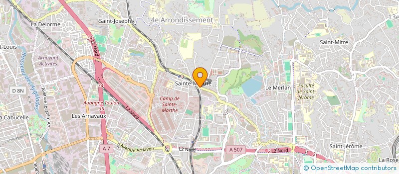 localisation de l'entreprise LE PLATANE  MARSEILLE