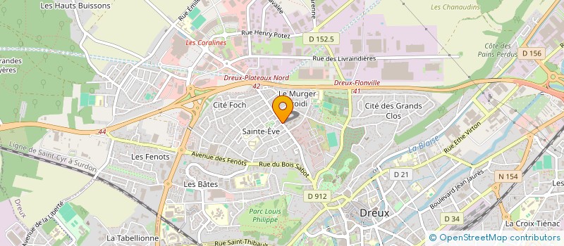 localisation de l'entreprise LE PLATEAU à DREUX