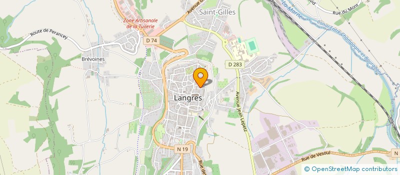 localisation de l'entreprise LE PLATEAU DE LA DANSE à LANGRES