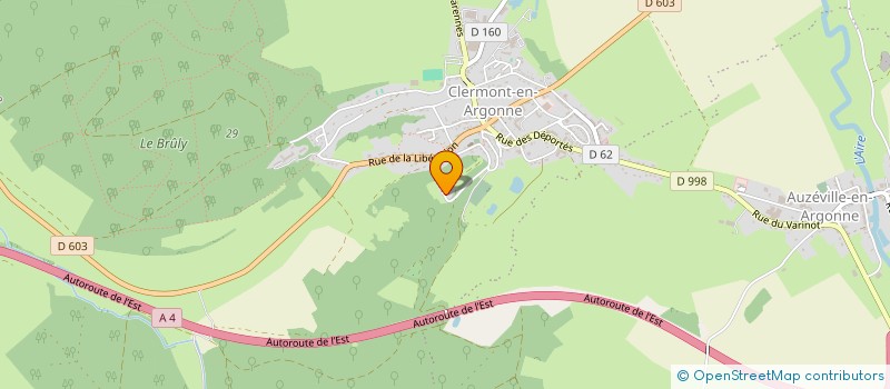 localisation de l'entreprise LE PLATEAU DE SAINTE ANNE à CLERMONT-EN-ARGONNE