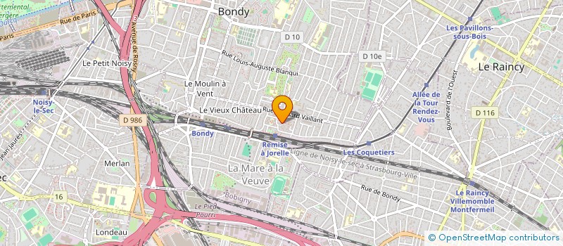 localisation de l'entreprise LE PLATEAU ETOILE  BONDY