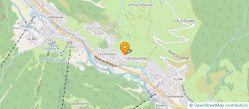 localisation de l'entreprise LE PLAYOFF à LA SALLE-LES-ALPES