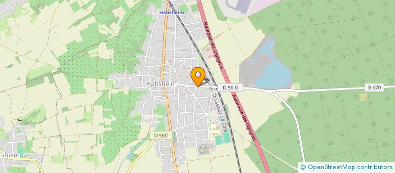 localisation de l'entreprise LE PLAZA  HABSHEIM