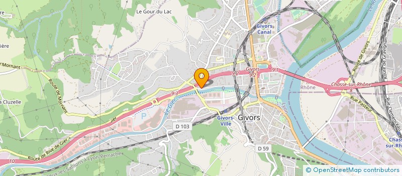 localisation de l'entreprise LE PLAZZA à GIVORS