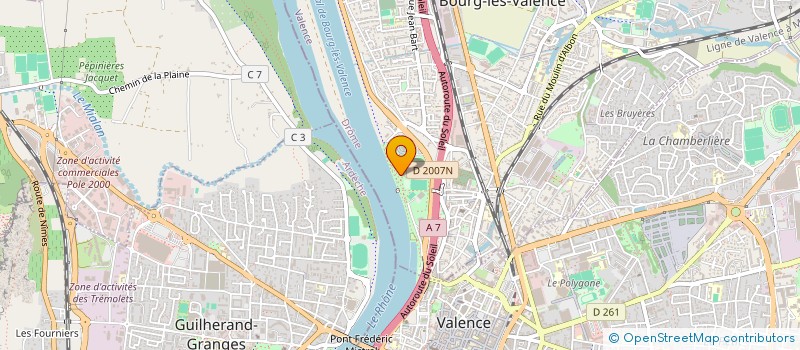 localisation de l'entreprise LE PLEIN AIR à BOURG-LES-VALENCE