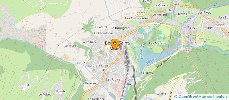 localisation de l'entreprise LE PLEIN CENTRE à BOURG-SAINT-MAURICE