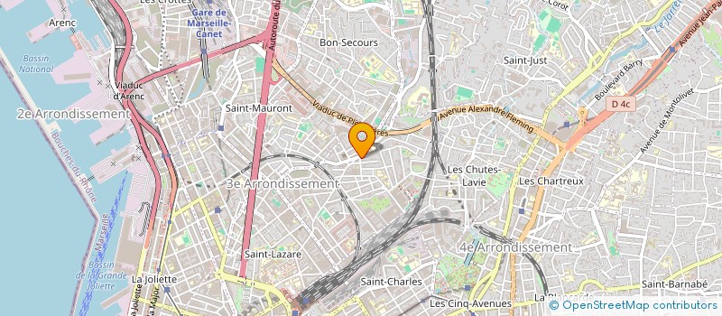 localisation de l'entreprise LE PLEIN CHAMP à MARSEILLE