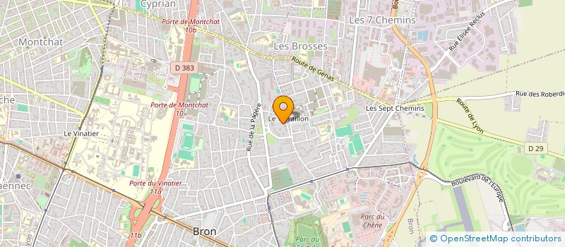 localisation de l'entreprise LE PLEIN CIEL  BRON