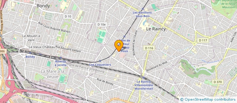 localisation de l'entreprise LE PLEIN D'IMAGES  VILLEMOMBLE