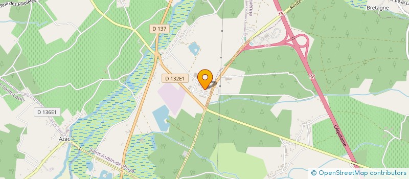 localisation de l'entreprise LE PLEIN DES SENS à SAINT-AUBIN-DE-BLAYE