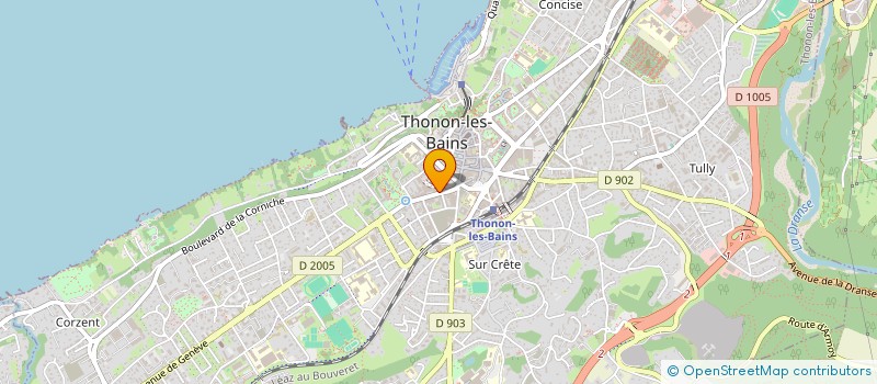 localisation de l'entreprise LE PLEIN'R à THONON-LES-BAINS
