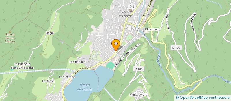 localisation de l'entreprise LE PLEIN SOLEIL  ALLEVARD