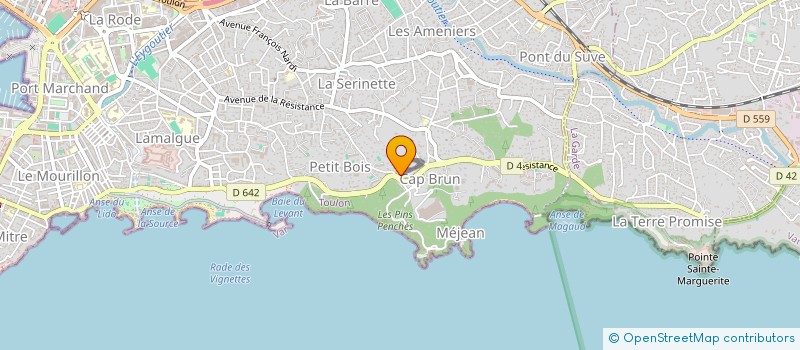 localisation de l'entreprise LE PLEIN SUD  TOULON