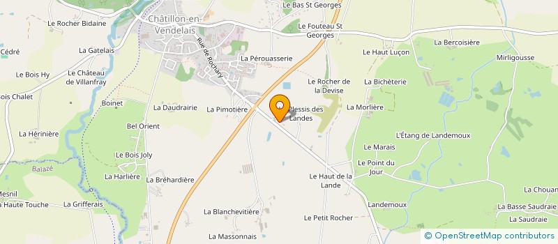 localisation de l'entreprise LE PLESSIS  CHATILLON-EN-VENDELAIS