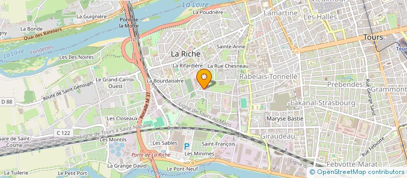 localisation de l'entreprise LE PLESSIS BOTANIQUE  LA RICHE