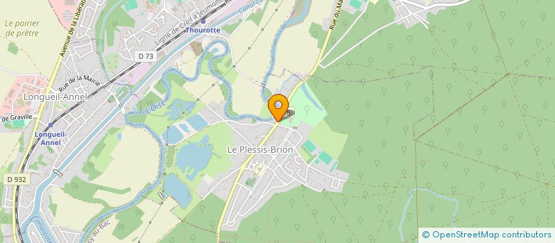 localisation de l'entreprise LE PLESSIS BRION PETANQUE LOISIRS  LE PLESSIS-BRION