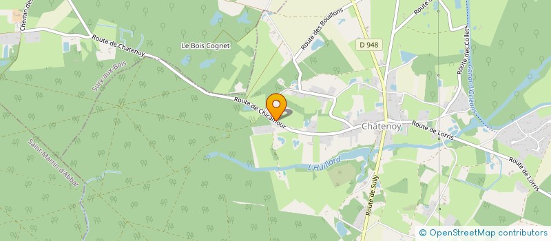 localisation de l'entreprise LE PLESSIS LES GRANDS CHAMPS à CHATENOY