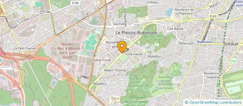 localisation de l'entreprise LE PLESSIS OPTIC à LE PLESSIS-ROBINSON