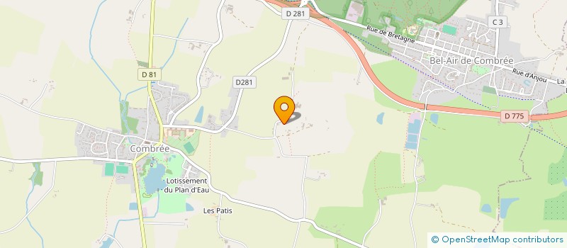 localisation de l'entreprise LE PLESSIS PATRIMOINE à OMBREE D'ANJOU