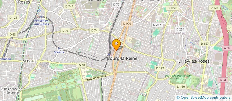 localisation de l'entreprise LE PLESSIS-ROBINSON PAPIN-GALILEE à BOURG-LA-REINE