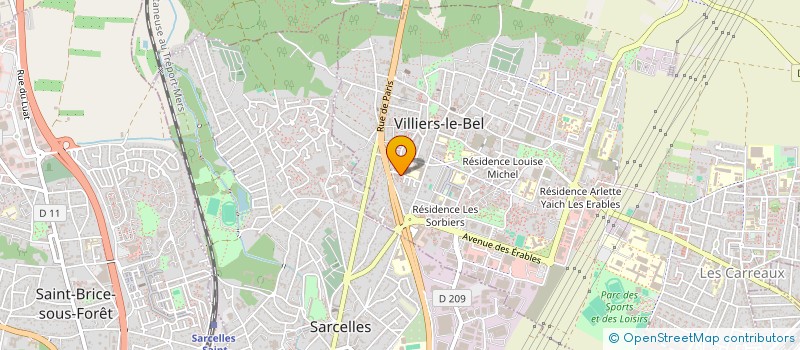 localisation de l'entreprise LE PLOMBIER  VILLIERS-LE-BEL