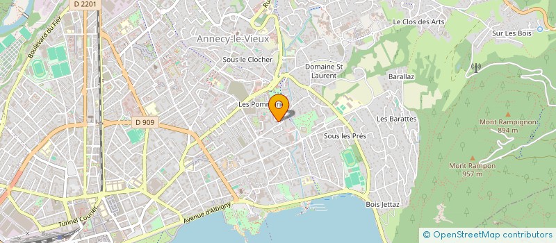 localisation de l'entreprise LE PLOMBIER DU COIN à ANNECY
