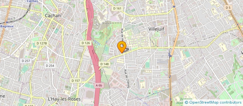 localisation de l'entreprise LE PLUMEAU D'OR  VILLEJUIF