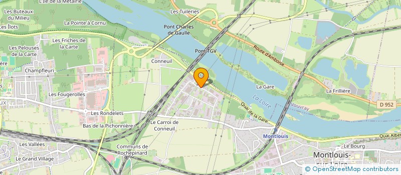 localisation de l'entreprise LE PLUVIER à MONTLOUIS-SUR-LOIRE