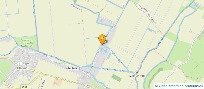 localisation de l'entreprise LE PLUVIER  LA TAILLEE