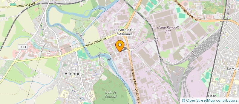 localisation de l'entreprise LE PNEU MANCEAU  LE MANS