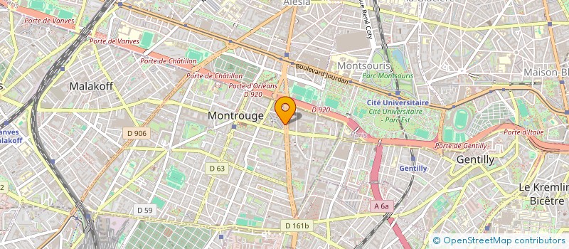 localisation de l'entreprise LE PNEUMATIQUE à MONTROUGE