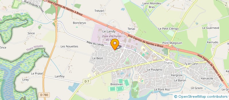 localisation de l'entreprise LE POCREAU TRIAGE à THEIX-NOYALO