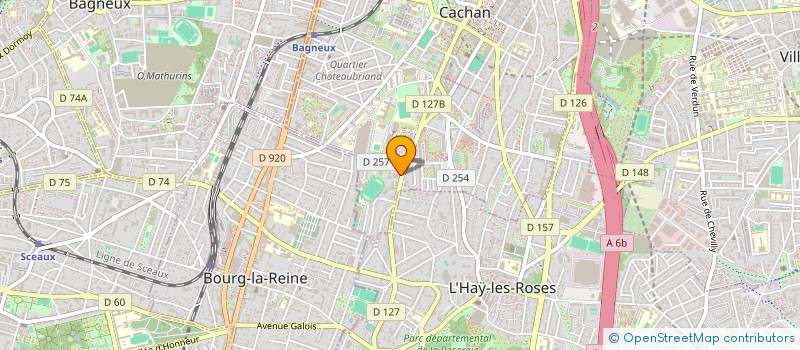 localisation de l'entreprise LE PODIUM  CACHAN