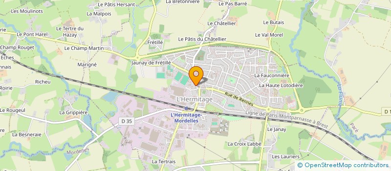 localisation de l'entreprise LE PODIUM  L'HERMITAGE