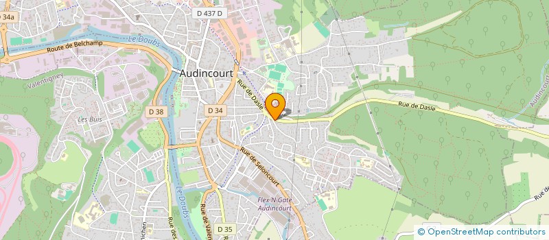 localisation de l'entreprise LE PODIUM à ANDELNANS