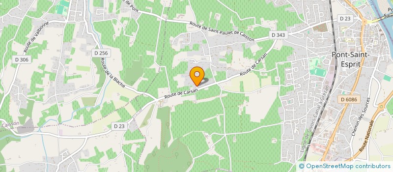 localisation de l'entreprise LE POETE  PONT-SAINT-ESPRIT