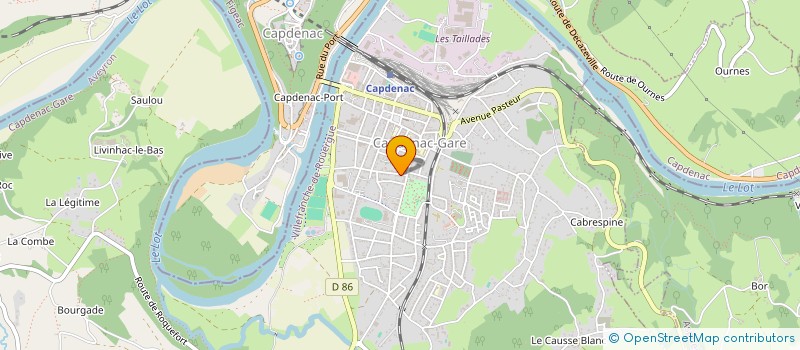 localisation de l'entreprise LE POIDS DES NUAGES  CAPDENAC-GARE