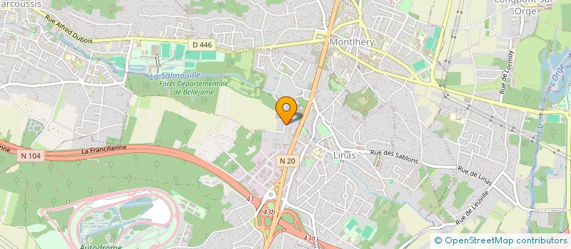 localisation de l'entreprise LE POIDS LOURD 91 à LINAS