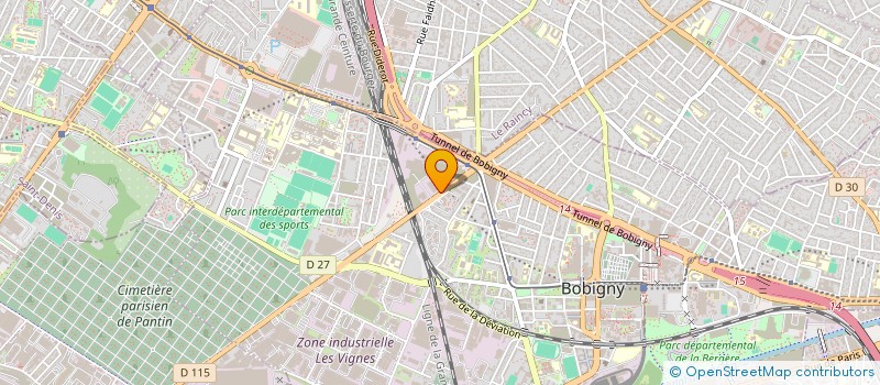 localisation de l'entreprise LE POIDS LOURD 93 à BOBIGNY