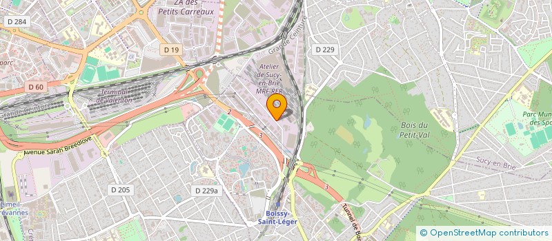 localisation de l'entreprise LE POIDS LOURD 94 - VIS à BOISSY-SAINT-LEGER