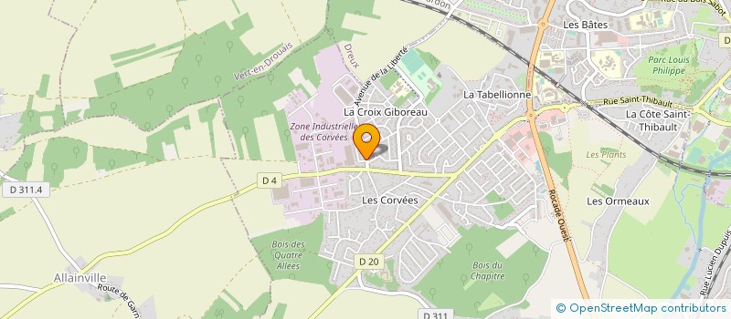localisation de l'entreprise LE POIDS LOURD DROUAIS à VERNOUILLET
