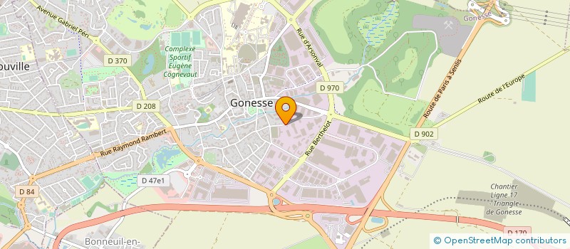 localisation de l'entreprise LE POIDS LOURD ROISSY  LOUVRES