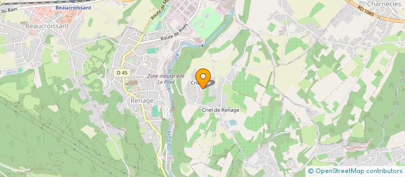 localisation de l'entreprise LE POIL DRESSE ASSOCIATION  RENAGE