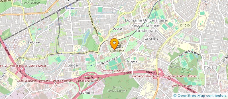 localisation de l'entreprise LE POING LEVE BORDEAUX à PESSAC